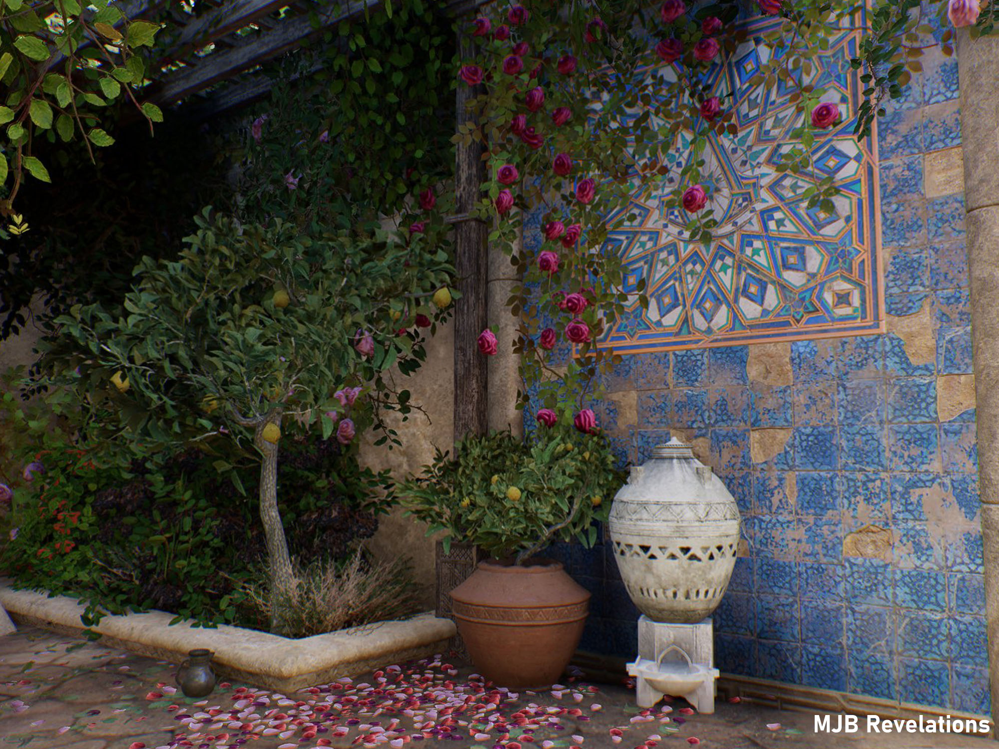 De schuilplaats in Bagdad (Iraq) in Assassin's Creed Mirage 2023 van Ubisoft